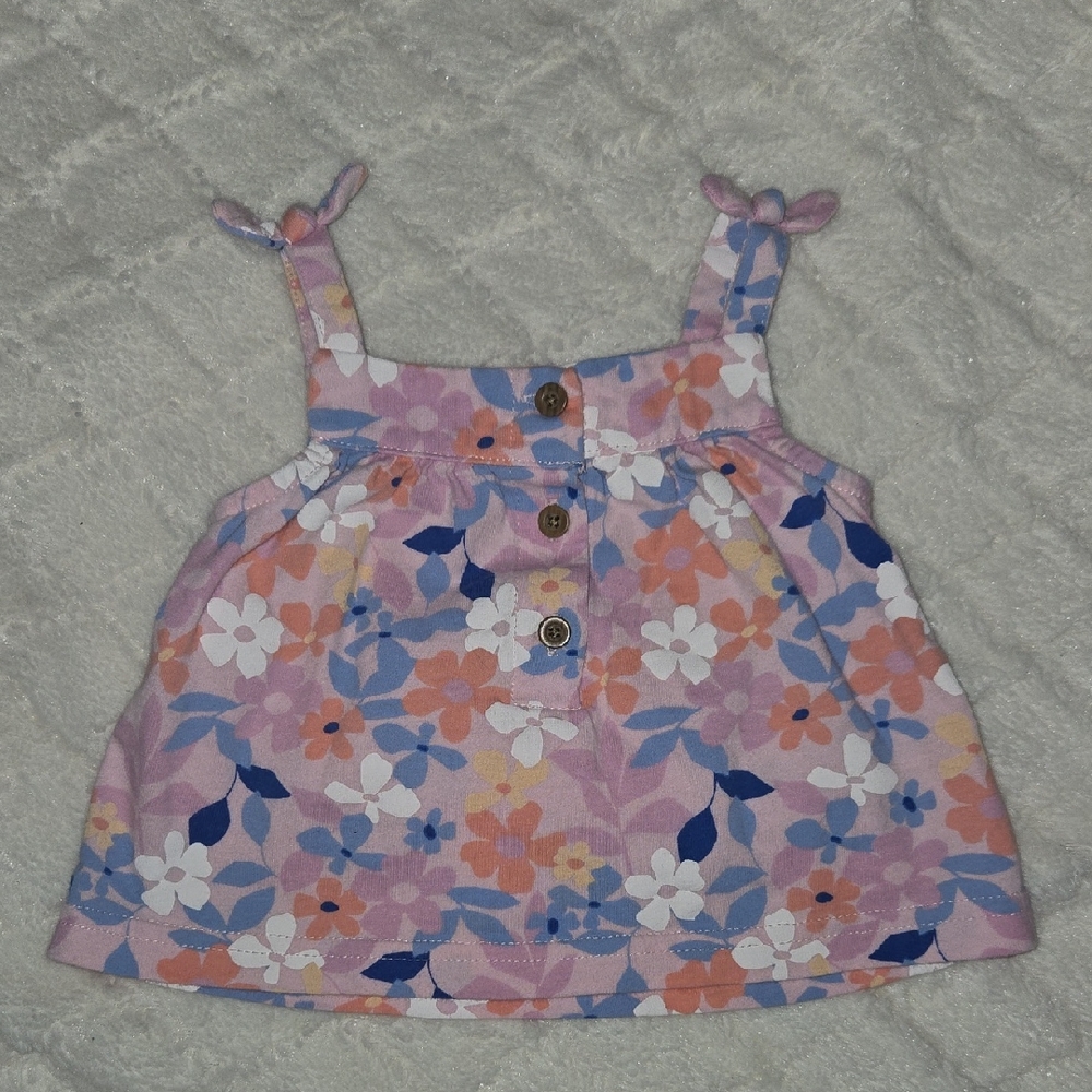 Carter's Pink and Blue Floral Baby Dress